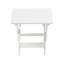 Ensemble de petites tables et chaises pliantes avec 2 chaises et table rectangulaire blanc
