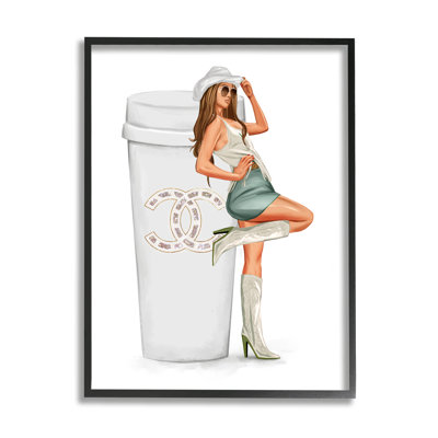 " Glam Cowgirl Fashion Coffee Cup " by Ziwei Li