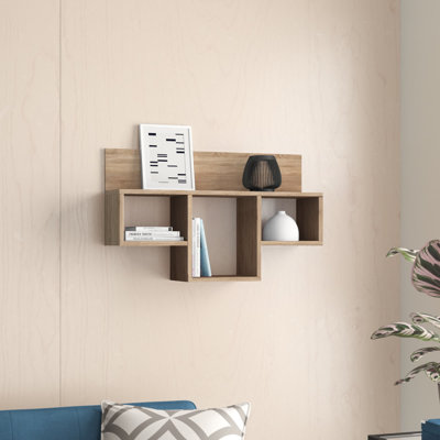 Autumn 4 Piece Square Floating Shelf