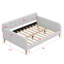 Upholstered Daybed With 4 Support Legs-1480052444