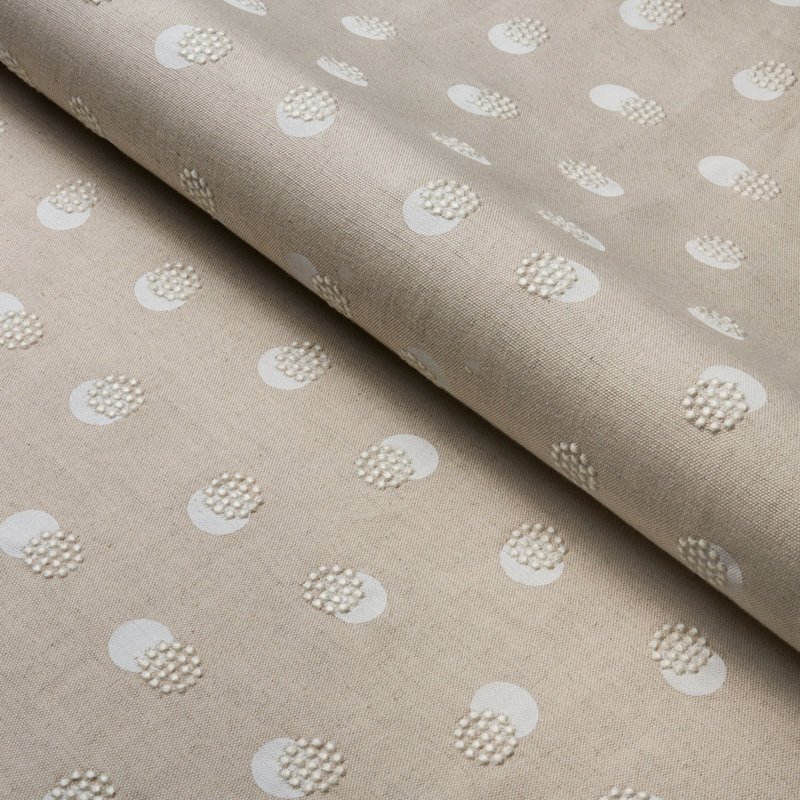 Tissu de broderie Taylor, Ivoire / brun