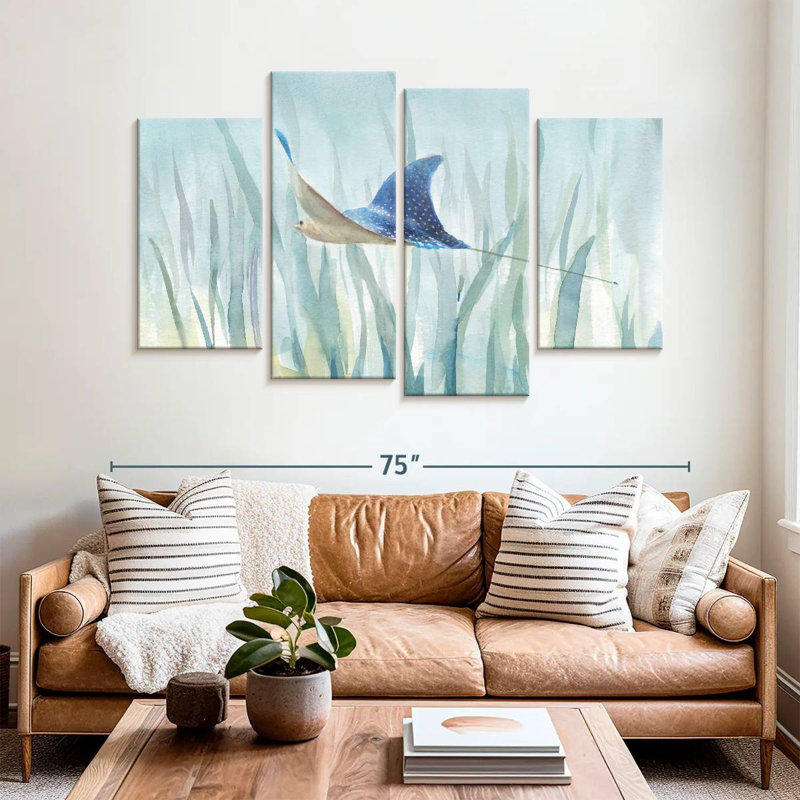 Undersea Ray, 42" H x 68" W