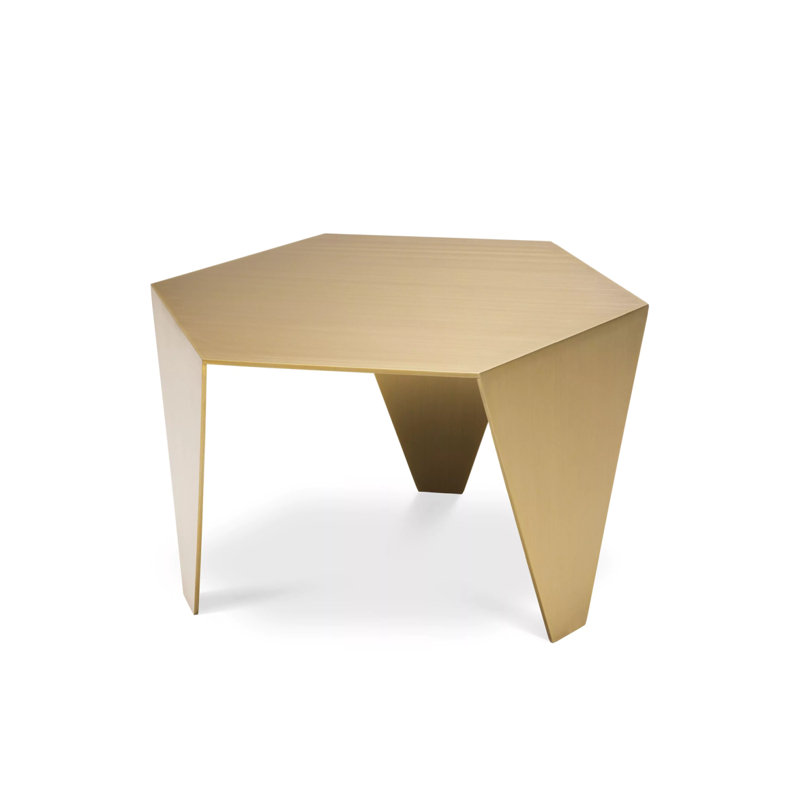 Metro End Table, Gold