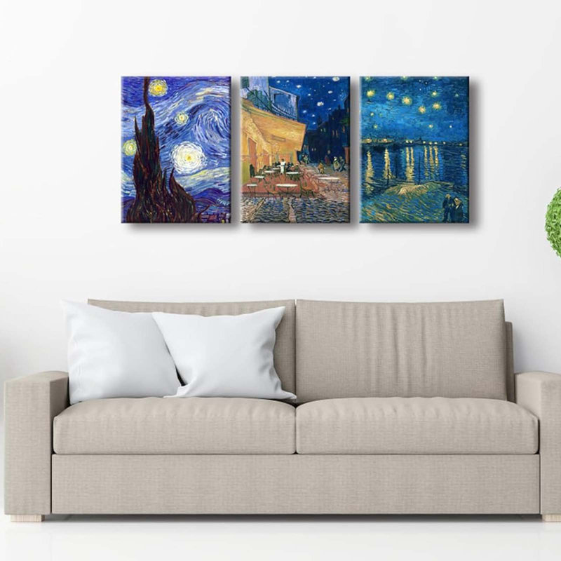 3 Piece Wrapped Canvas Print, 40 cm H x 30 cm W