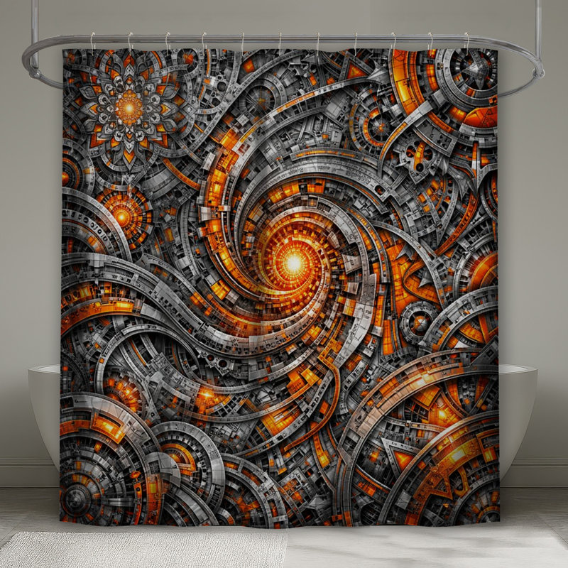 Rideaux de douche Intricate, 70in W x 84in H