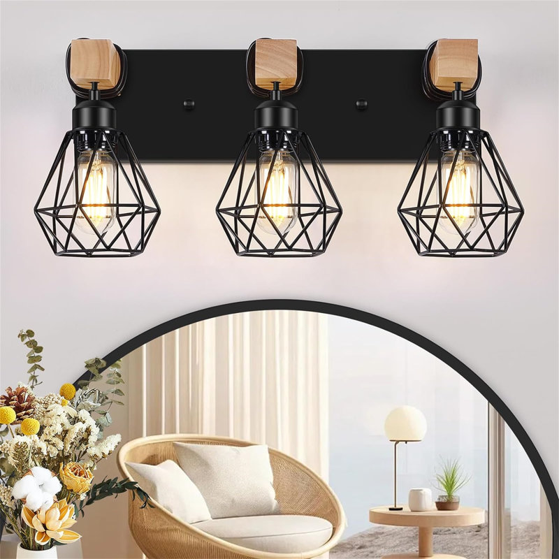 Dimmable Vanity Light, 3 Lights