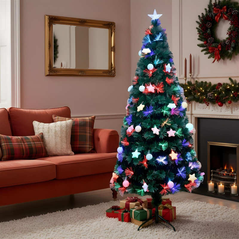 Lighted Artificial Christmas Tree, 4 ft.