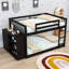 4 Drawers Wood Bunk Bed With Shelves-581376245-581376243