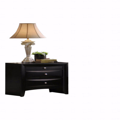 Table de chevet noire