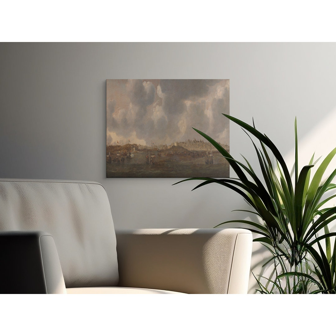 Harbor Scene Canvas Wall Art, Vintage Ships, Gallery Wrapped Canvas Print, Ready to Hang, Maritime Art, Archival Quality, Classic Home Decor