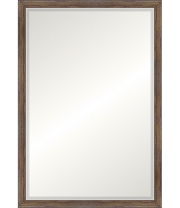 Antique Gold and Taupe Signature Mirror, Non-Beveled