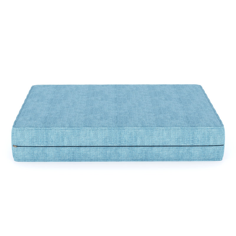 Sunbrella® Outdoor Ottoman Cushion, Cast Horizon Sunbrella® Plainweave, 3.5" H x 23.5" W x 20.5" D