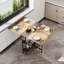 Extendable Metal Base Dining Table-63311643