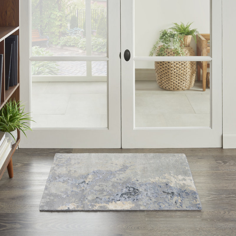 Nourison Tinita 2' x 3' Blue Sky Modern Indoor Rug, Rectangle 2' x 3'