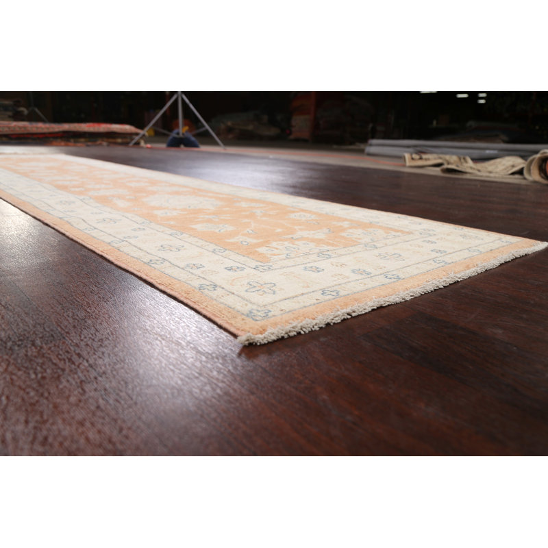 Tapis de couloir unique en laine noué à la main 2 pi 8 po x 10 pi 6 po New Age