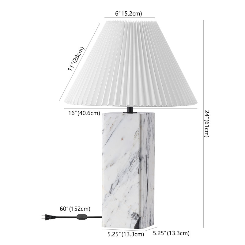 Mackenzie Standard Table Lamp, White