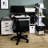 Workstation Computer Desk With Keyboard Tray And Large Surface Space Study Compact Design