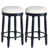 White Seat/ Black Frame