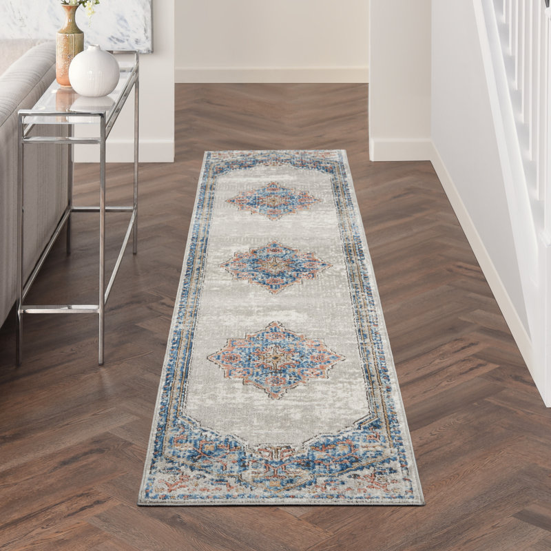 Tapis beige Freeda, Tapis de couloir 2 pi 2 po x 10 pi