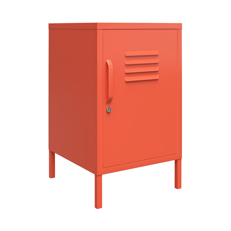 Novogratz Cache Metal Locker Style Living Room End Table - Thumbnail 5
