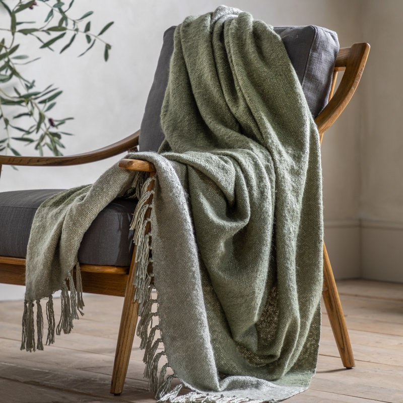 Bahe Throw Blanket, Olive