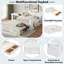Lit de jour multifonctionnel avec tiroir de rangement, compartiments ouverts et table d'appoint hydraulique-678914094