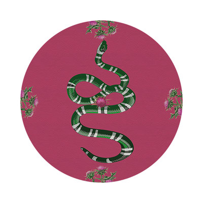 Napperon en cuir Thistle and Snake