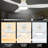 52 Inches Dyonne Ceiling Fan with Light-90847216