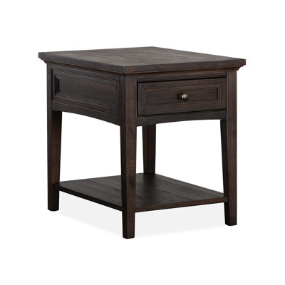 Aleeta Solid Wood End Table Storage by Lark Manor