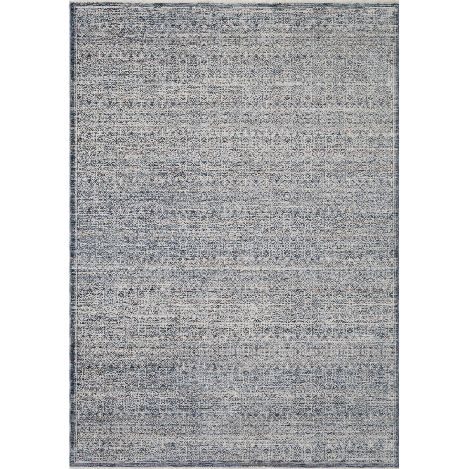 Amber Lewis x Loloi Zuma Denim Ivory Oriental Rug, Rectangle 2'3" x 3'10"