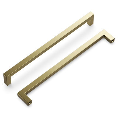 Skylight Collection Handle Pull - 8-13/16" Center to Center Cabinet Pull Elusive Golden Nickel - Contemporary Hardware for Drawers & Cabinets
