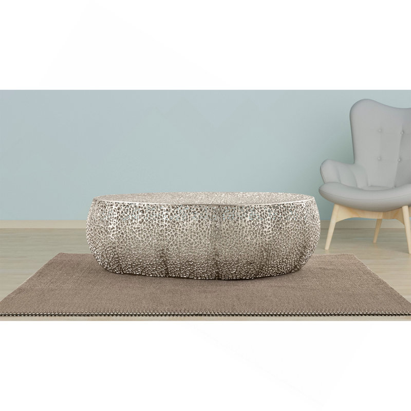 T3601-50 Oval Coffee Table Silver