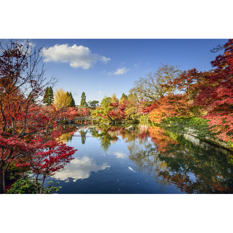 Fall Foliage In Kyoto, Japan - Wrapped Canvas Print, 81cm H x 122cm W x 3.8cm D