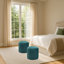 39.9 cm W Velvet Round Footstool-1941522861