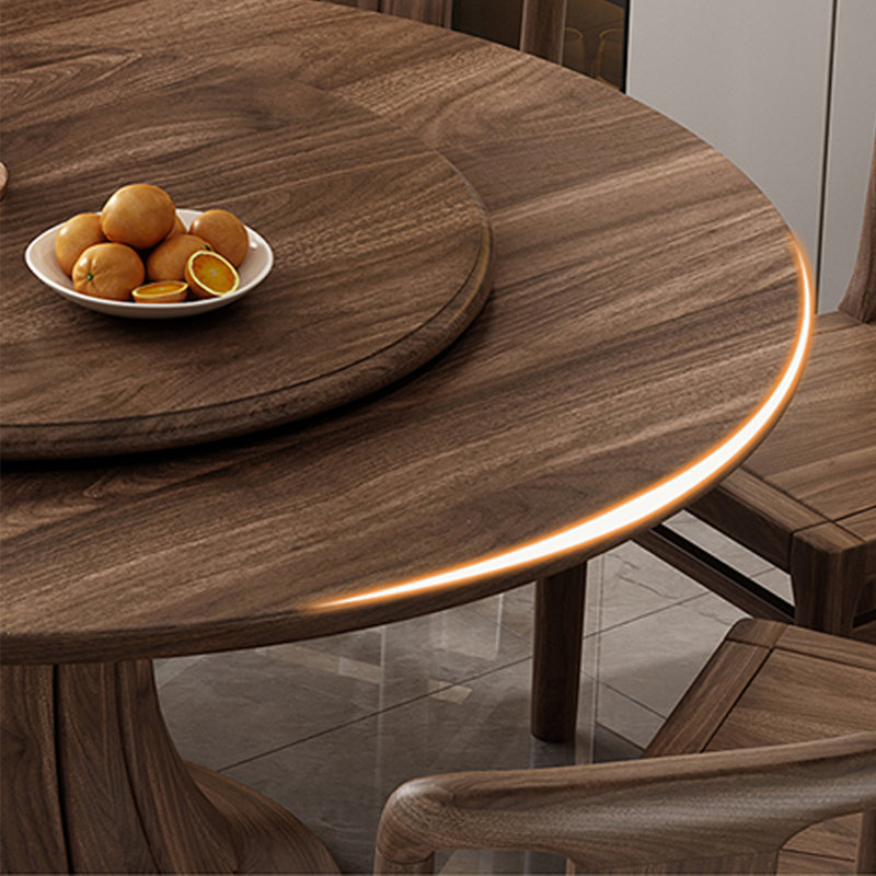 Ensemble de table de salle à manger en bois massif de style américain, H 29,9 po x L 62,9 po x l 62,9 po