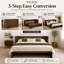 Lit escamotable Night & Day Furniture avec matelas en mousse à mémoire de forme de 15 cm (6 po), format Queen, marron Normandy