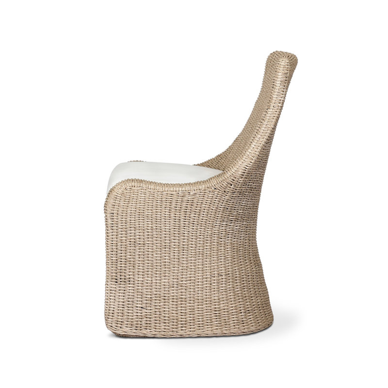 Blaire Outdoor Dining Side Chair, Vintage White
