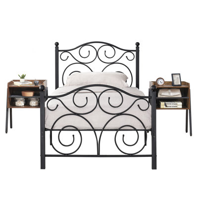 Ensemble de chambre avec lit plateforme 3 pièces Auxter