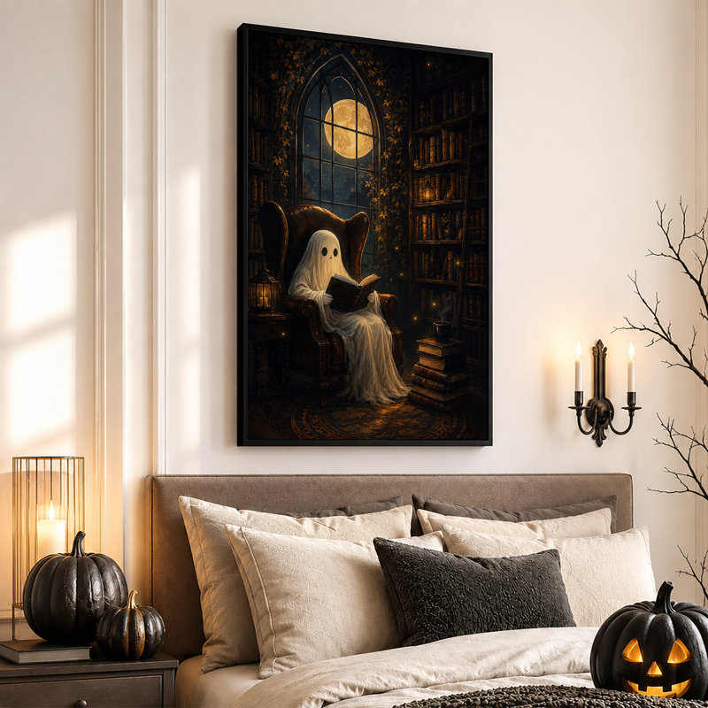 Art mural sur toile "White Ghost", H 24 po x l 16 po