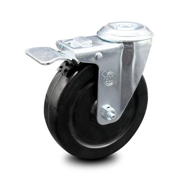 Hard Rubber Bolt Hole Caster