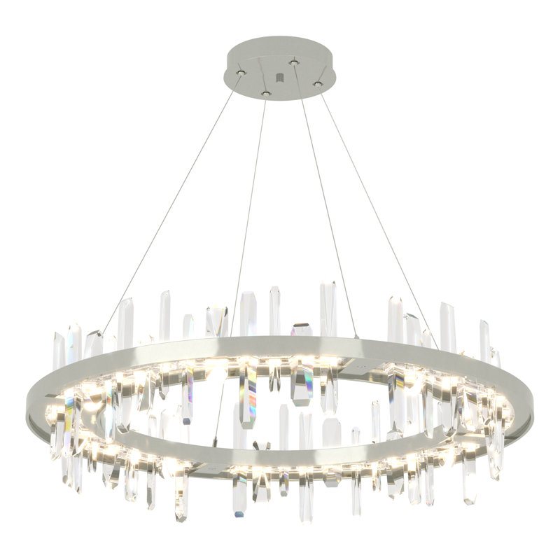 Solitude Circular LED Chandelier, Sterling