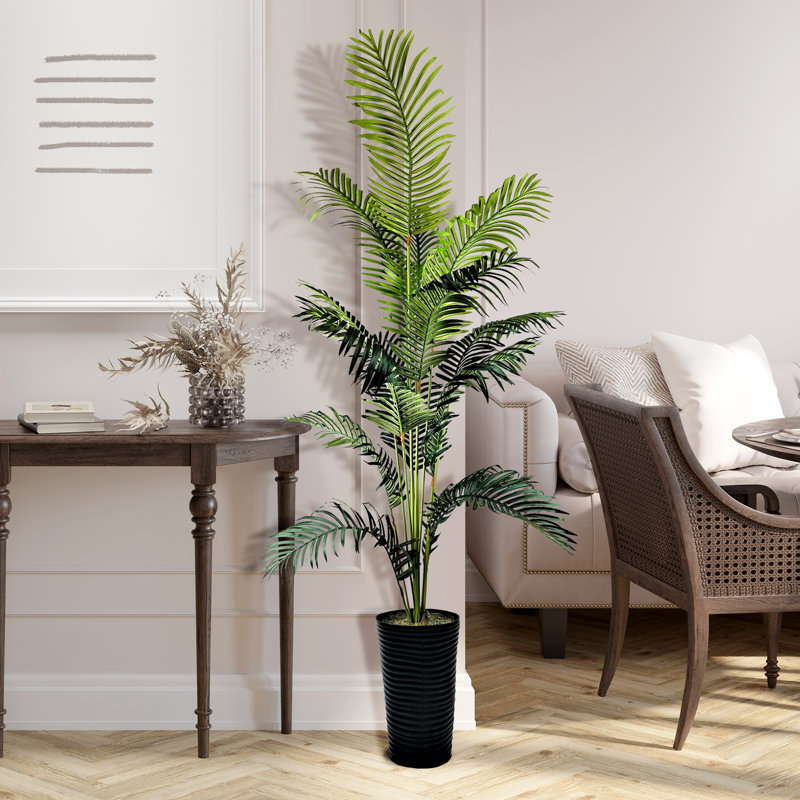 Palmier artificiel 72 po en pot