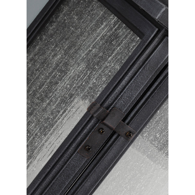 Shepherd 1 - Light Outdoor Wall Lantern, Dark Weathered Zinc, 16.5" H x 7" W x 7.25" D