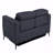 Global United Top Grain Italian Leather Sofa With Power With Recliner Function