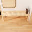 Banc d'entrée en bois massif de 52 po - Banc d'entrée moderne confortable et élégant, conception élégante