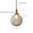 Modern Globe Ribber Glass Brass Pendant Light In Leaf Pattern-1763198149
