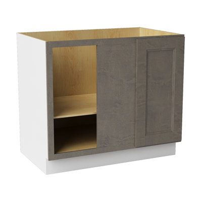 Armoire d'angle à base basse