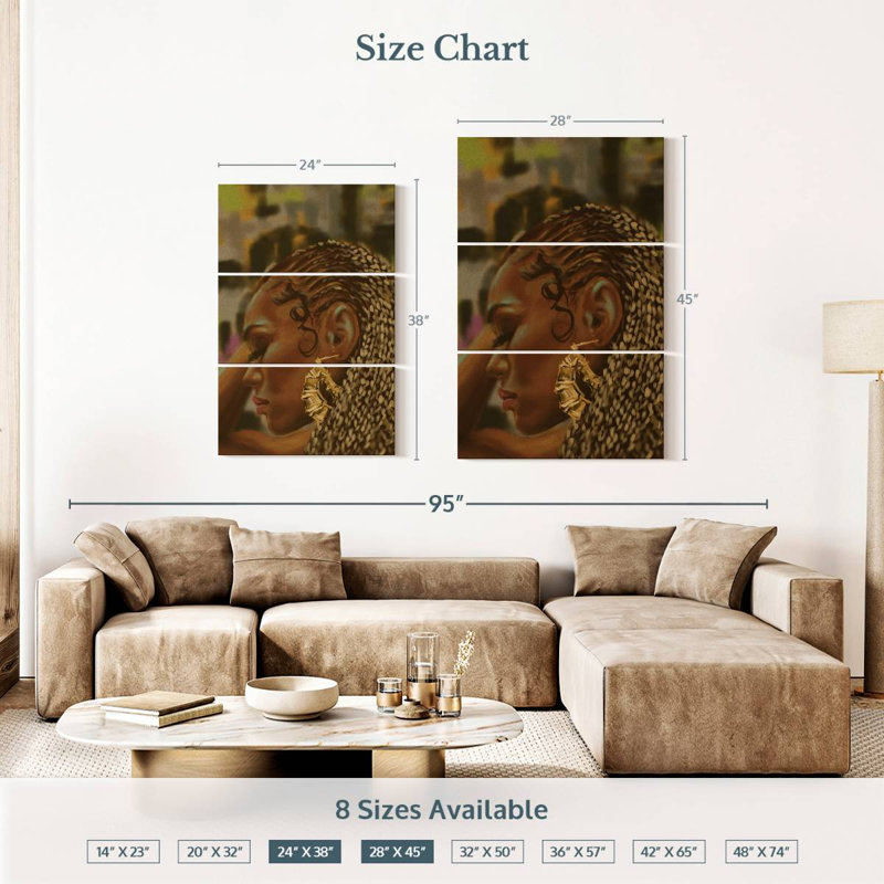 Leisha Hair Store, 38" H x 24" W