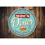 Plaque en aluminium Mom's Diner-58619467