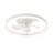  Cissline 20" Modern White Flush Mount Ceiling Fan With Integrated Ring Light For Bedroom & Living Spaces-217699768